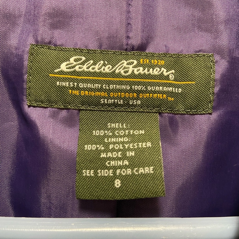 Vtg Eddie Bauer Womens 8 Velvet Velour 3 Button Blazer Jacket Suit Coat Black - Picture 3 of 4